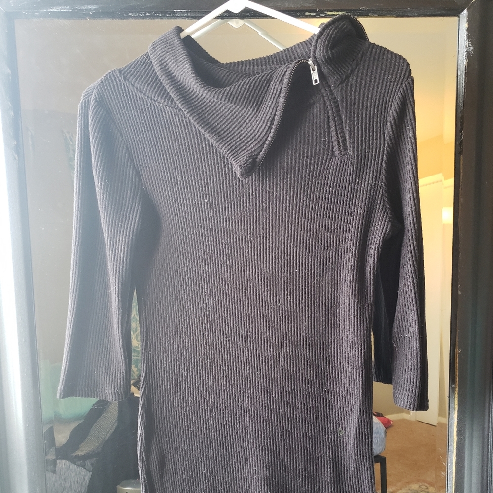 Black Long Sleeve Bodycon Dress